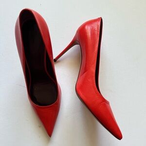 Celine red pumps
